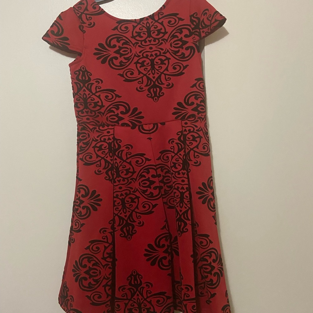 Rare editions girls Red and black dress size 6x